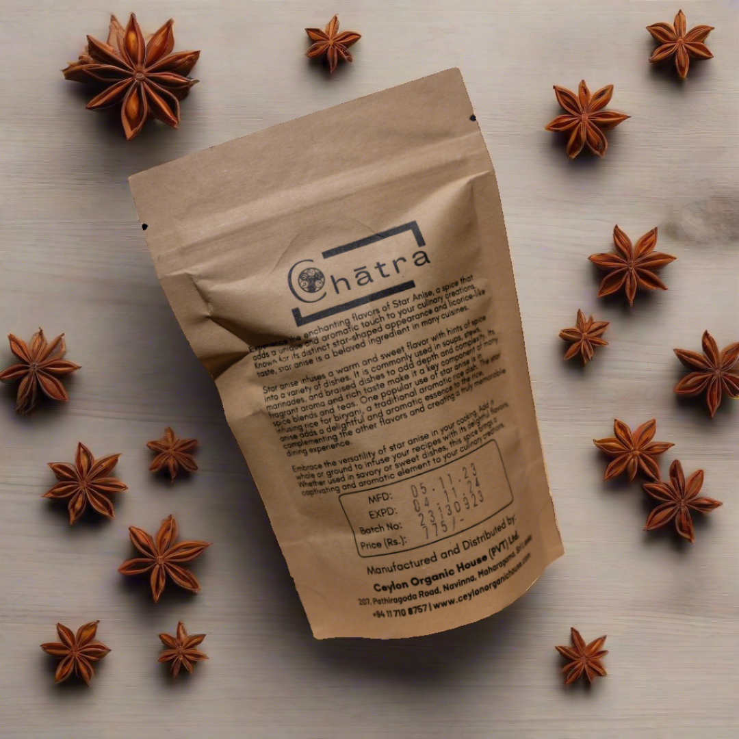 back of the star anise pack
